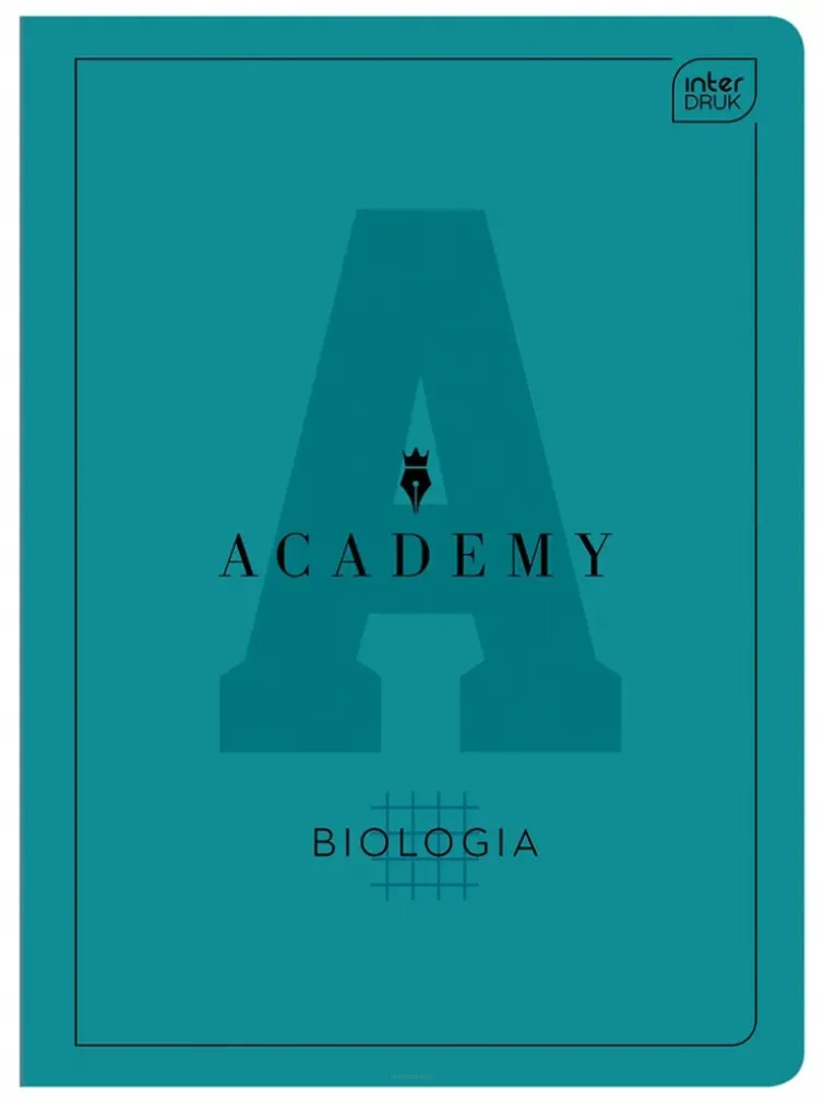 Zeszyt tematyczny InterDruk A5 60 Kratka 90g Biologia Academy Hybryda