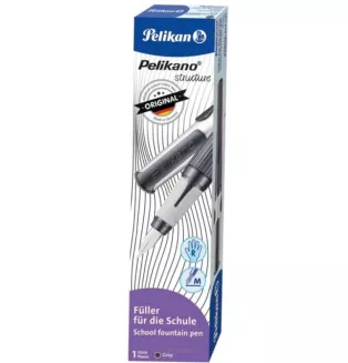 Szkolne Pióro Wieczne na Naboje Praworęczne Pelikano Grey PELIKAN