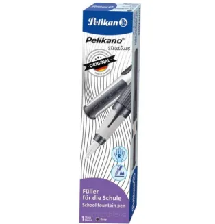 Szkolne Pióro Wieczne na Naboje Praworęczne Pelikano Grey PELIKAN
