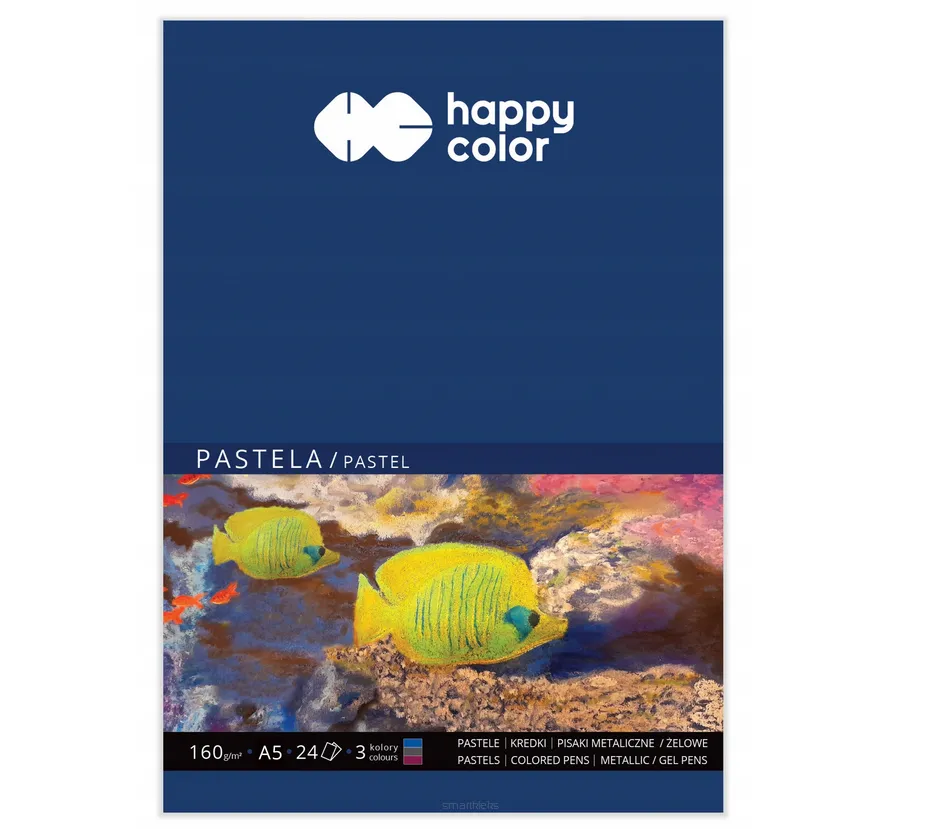 Blok do Pasteli  Happy Color 160g/m2 A5 Kolory smartkleks.pl