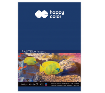Blok do Pasteli  Happy Color 160g/m2 A5 Kolory