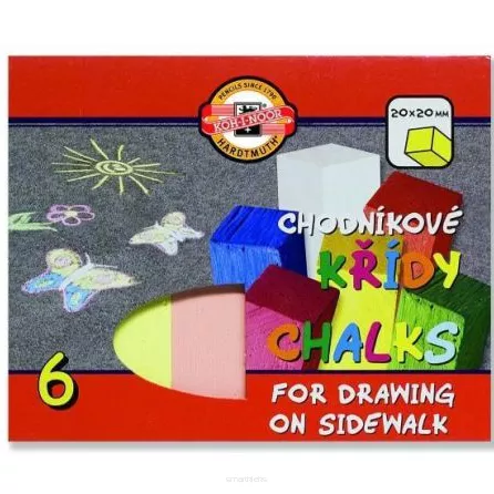 Kreda Chodnikowa Koh-I-Noor 6 sztabek