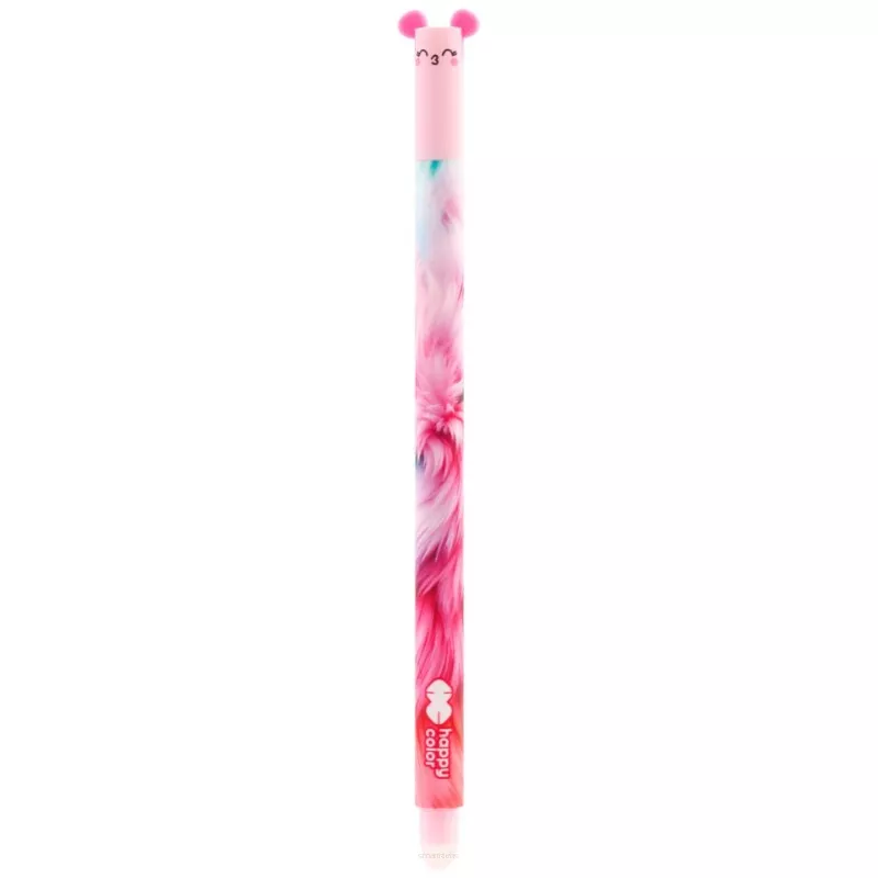 DŁUGOPIS WYMAZYWALNY USZAKI FLUFFY HAPPY COLOR