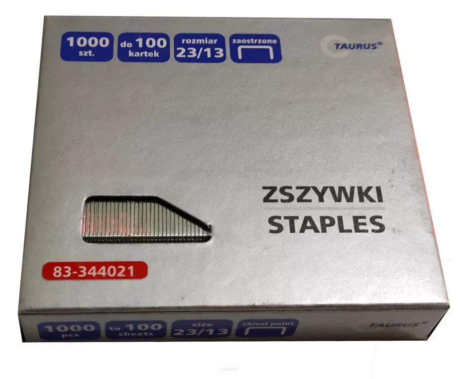 Zszywki Taurus 23/13 83-344021 smartkleks.pl