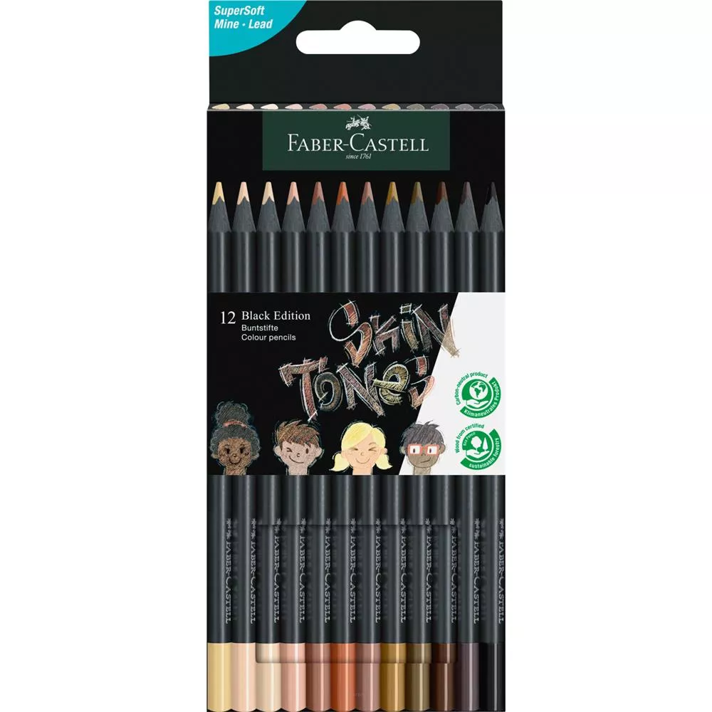 Kredki Faber Castel Skin Tones 12 Black Edition smartkleks.pl