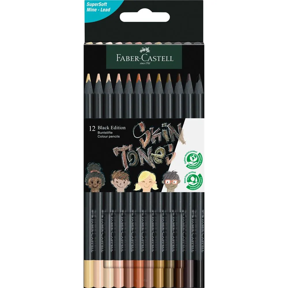 Kredki Faber Castel Skin Tones 12 Black Edition smartkleks.pl
