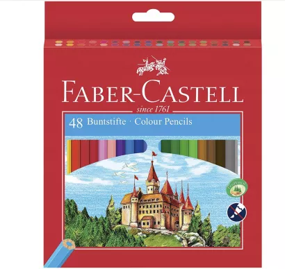 Kredki Sześciokątne Zamek Faber-Castell 48 kolorów