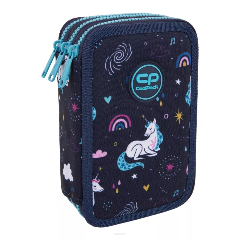 Piórnik Trójkomorowy Cool Pack z Wyposażeniem Jumper 3 Mrs Unicorn smartkleks.pl