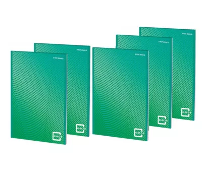 5x Blok Biurowy Notatnik A5/80 Kratka Top-2000 Color 2.0 Zielony