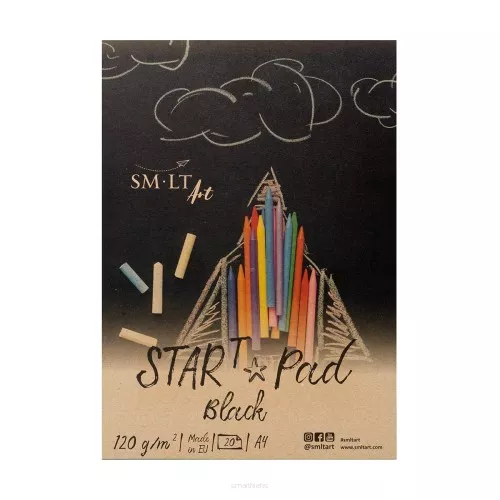 SMLTArt STARt Black blok A4 klejony 120g 20ark