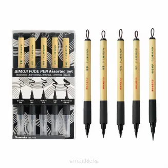 Kuretake Zestaw Pisaków Brushpen BIMOJI 5szt