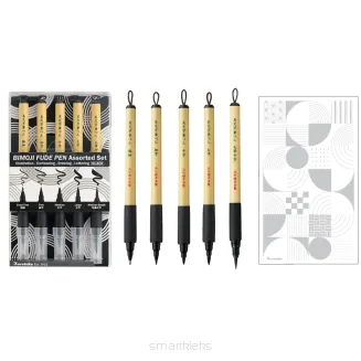 Kuretake Zestaw Pisaków Brushpen BIMOJI 5szt
