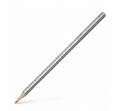 Ołówek Faber Castell Sparkle Pearl Srebrny HB