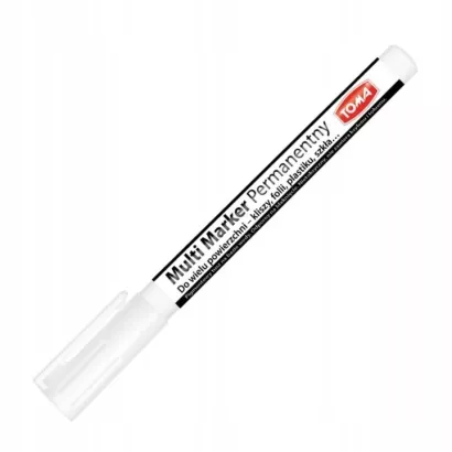Marker Permanentny Biały 1,5mm Toma