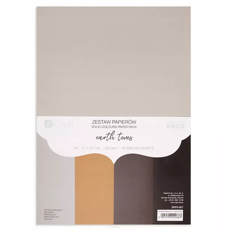 Zestaw Papierów 220g/m2 Earth Tones