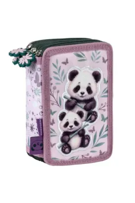 Derform Piórnik z wyposażeniem Panda 3-komorowy