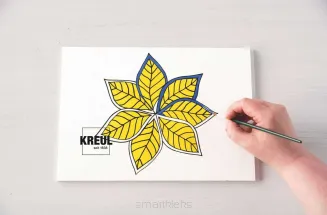 Kreul Żółty papier kopiujący na tkaniny A3
