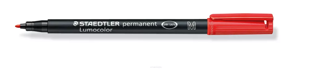 Foliopis Staedtler Lumocolor permanent S317, czerwony