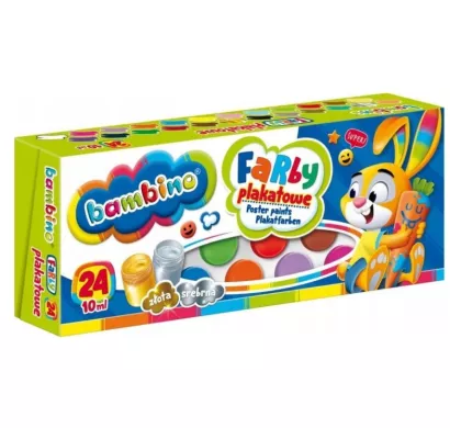 Farby plakatowe Bambino 24 kolory