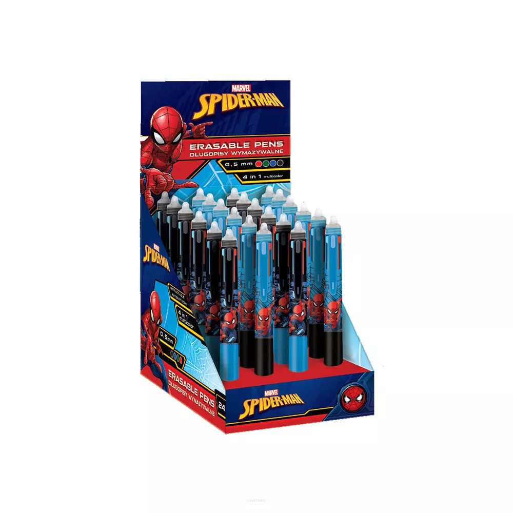Długopis Wymazywalny Automatyczny 4w1 Spiderman Coolpack smartkleks.pl