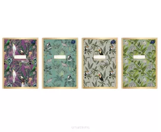 Brulion A4 w Kratkę Interdruk 96 kartek Metalizowany