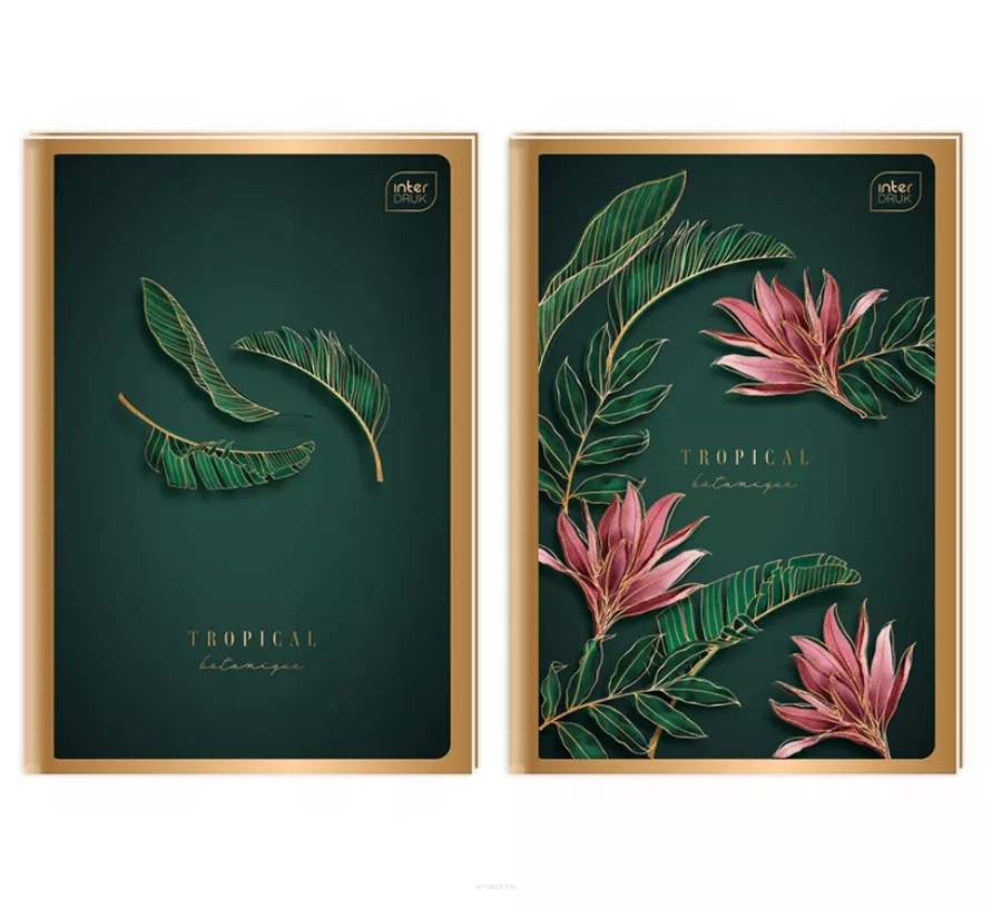 Brulion A4 w Kratkę Interdruk 96 kartek Metalizowany