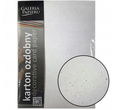 Karton Ozdobny Terrazzo Biały A4 Galeria Papieru