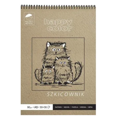 Szkicownik Plenerowy A5 Happy Color 2 Kolory 90g