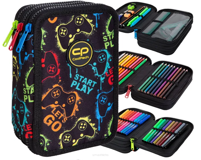 Piórnik Trzyczęściowy z Wyposażeniem CoolPack Jumper 3 Xplay
