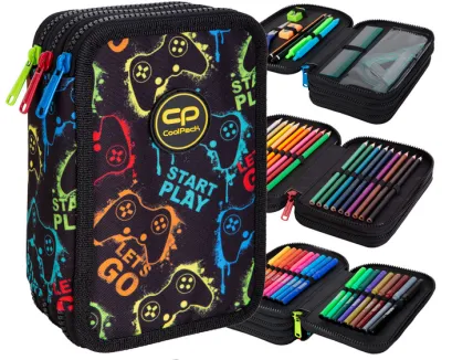 Piórnik Trzyczęściowy z Wyposażeniem CoolPack Jumper 3 Xplay