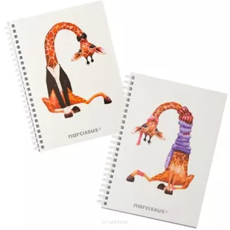 Kołonotatnik SWING Żyrafa A5 80K kratka 80g NARCISSUS