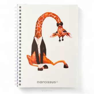 Kołonotatnik SWING Żyrafa A5 80K kratka 80g NARCISSUS