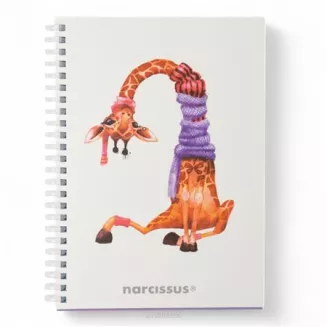 Kołonotatnik SWING Żyrafa A5 80K kratka 80g NARCISSUS