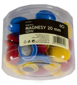 Magnesy 20mm Tuba 60szt Grand