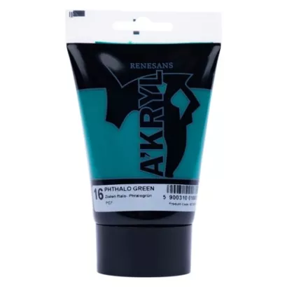 Farba Akrylowa Renesans 100ml 16 Zieleń Ftalowa
