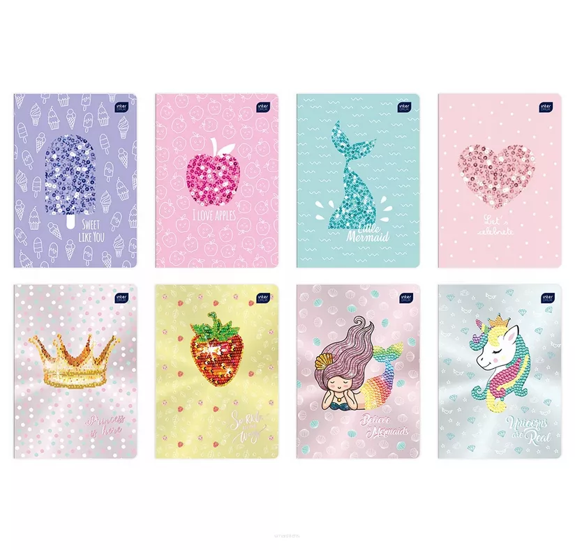 Zeszyt A5 Interdruk 32K. Kratka Metallic