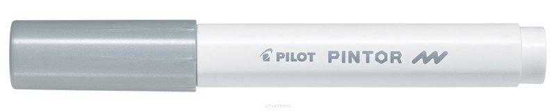 Marker permanentny okrągły Pilot Pintor F Srebrny