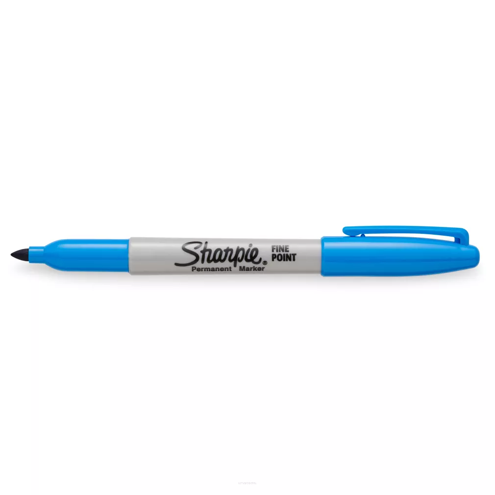 Marker Permanentny Sharpie Fine Pisak Szybkoschnący Jasnoniebieski smartkleks.pl