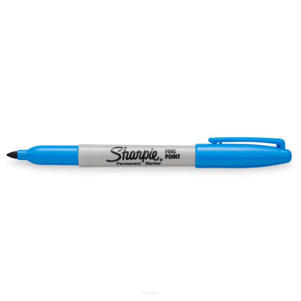 Marker Permanentny Sharpie Fine Pisak Szybkoschnący Jasnoniebieski smartkleks.pl