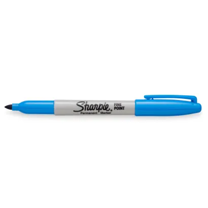 Marker Permanentny Sharpie Fine Pisak Szybkoschnący Jasnoniebieski