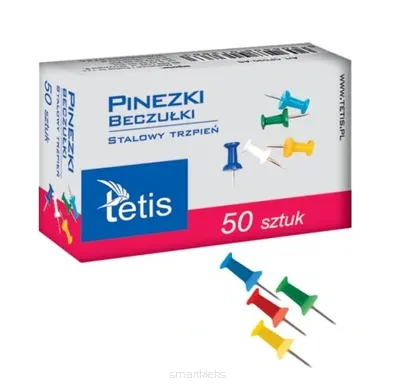 Pinezki Beczułki Kolorowe GP100-AB 50szt. 