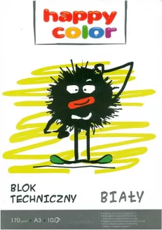 Blok techniczny A3 Biały happy color