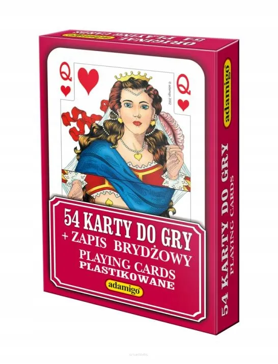 Karty Do Gry 54 Elementy Adamigo   SmartKleks.pl