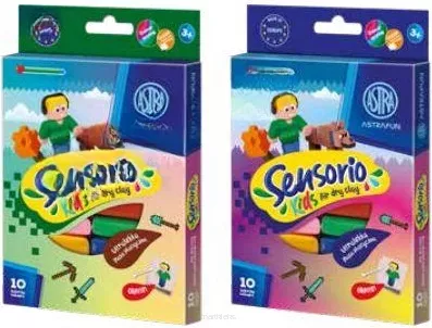 Ultralekka Masa Plastyczna Piankolina 10 Kolorów Sensorio Kids Astra  SmartKleks.pl