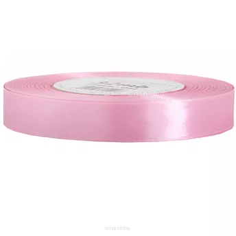 Wstążka Satynowa 12mm/32m Jasny Róż