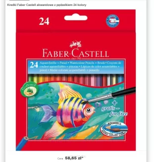 Kredki Akwarelowe Faber-Castell 24 kolory SmartKleks.pl