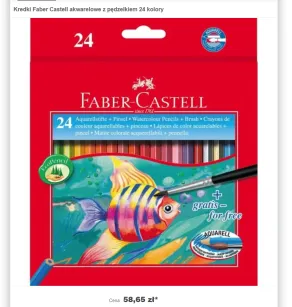 Kredki akwarelowe Faber-Castell 24 kolory