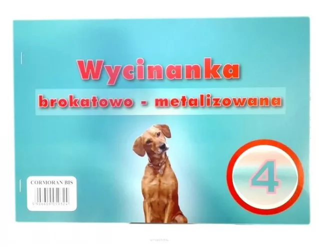 Wycinanka Brokatowo - Metalizowana 4 A4 Cormoran