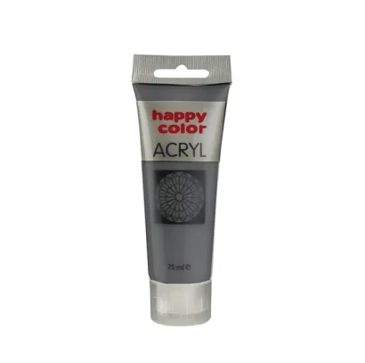 Farba Akrylowa Happy Color 75ml Ciemnoszara Niebieskawa