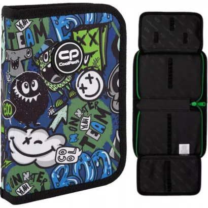 Piórnik Jednoklapkowy Bez Wyposażenia Coolpack Clipper Monster Team